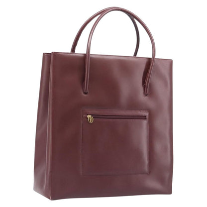 Cartier Must Line Leather, Burgundy, Leather, Handbag