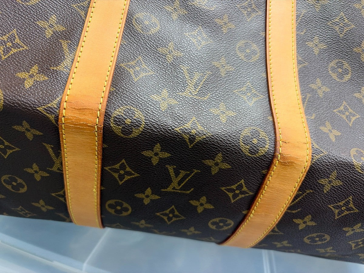 Louis Vuitton Keepall Monogram Canvas, Brown, Canvas, Travel Bag