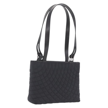 Bally Handbag Quilted Nylon, Black, Nylon, Handbag