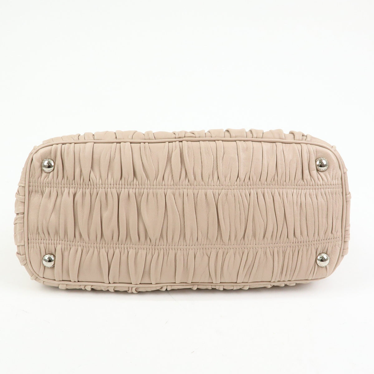 Prada Gaufre Nappa Leather, Beige, Leather, Tote Bag