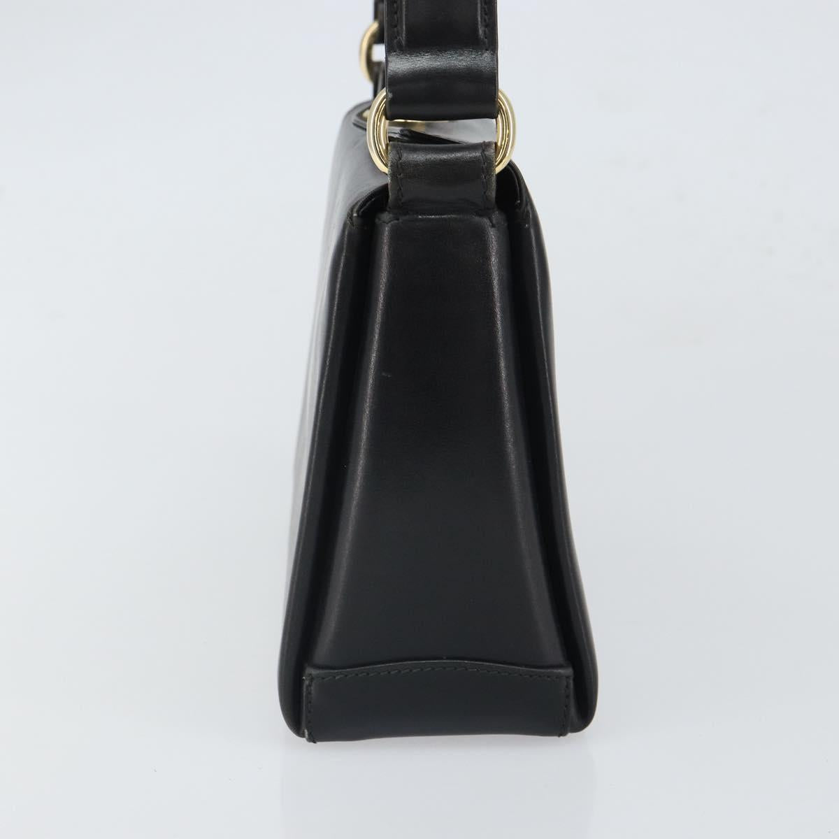 Gucci Vintage Handbag Leather, BLACK, LEATHER, Handbag
