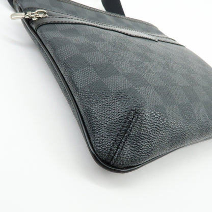 Louis Vuitton Thomas Damier Graphite, Black, Canvas, Handbag