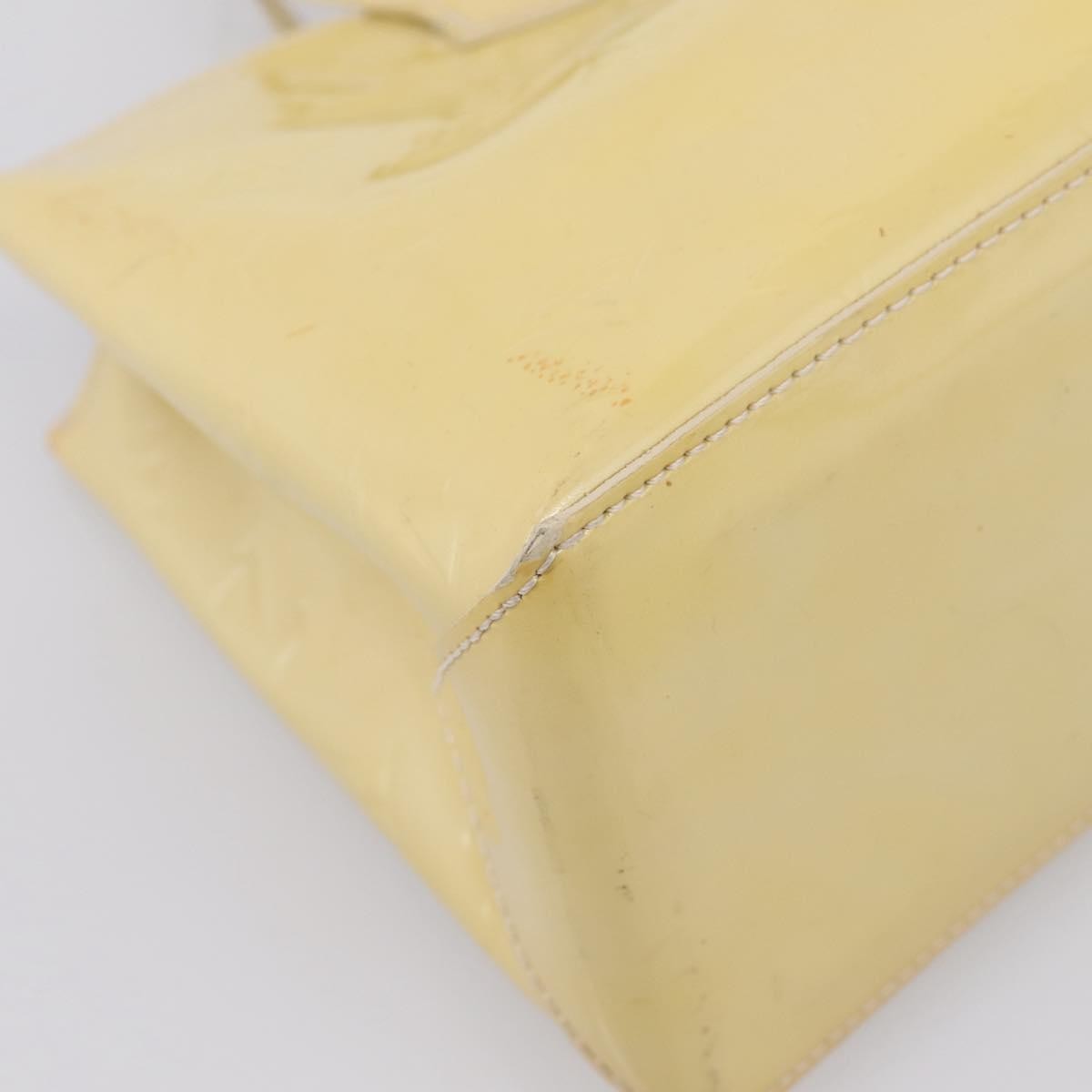 Louis Vuitton Wilshire Monogram Vernis, Yellow, Patent Leather, Handbag