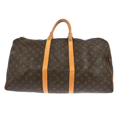 Louis Vuitton Keepall Monogram, Brown, Canvas, Travel Bag