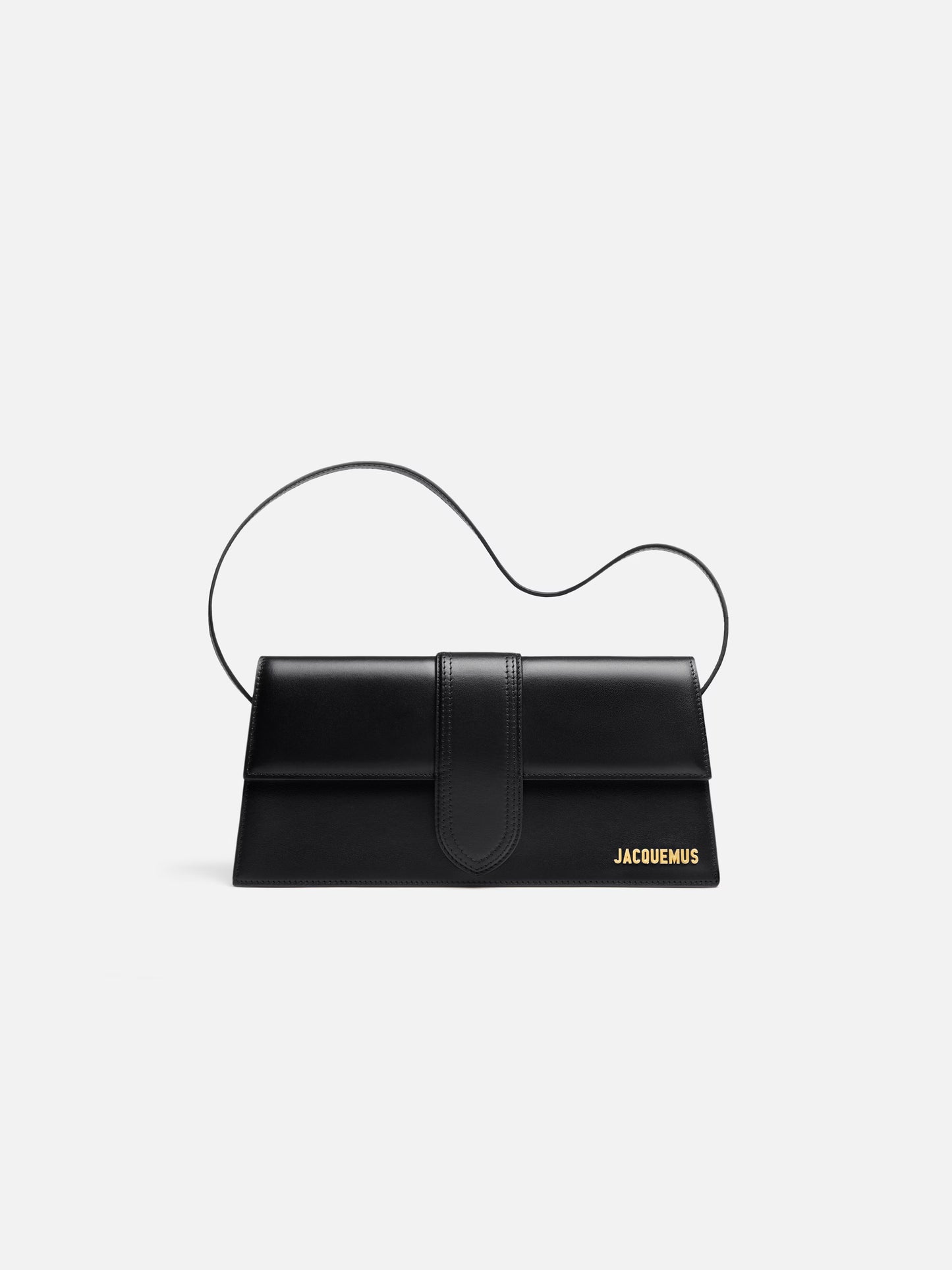 Jacquemus Le Bambino Flap Shoulder Bag Leather, BLACK, LEATHER, Handbag