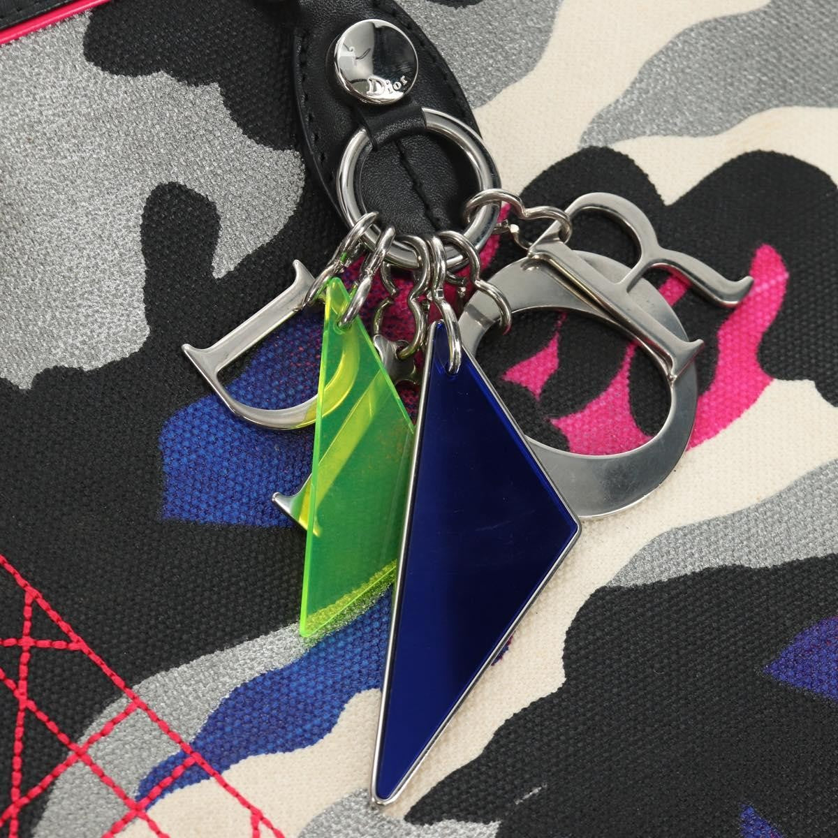 Christian Dior Open Limited Edition Anselm Reyle Camouflage Canvas, Multicolour, Canvas, Tote Bag