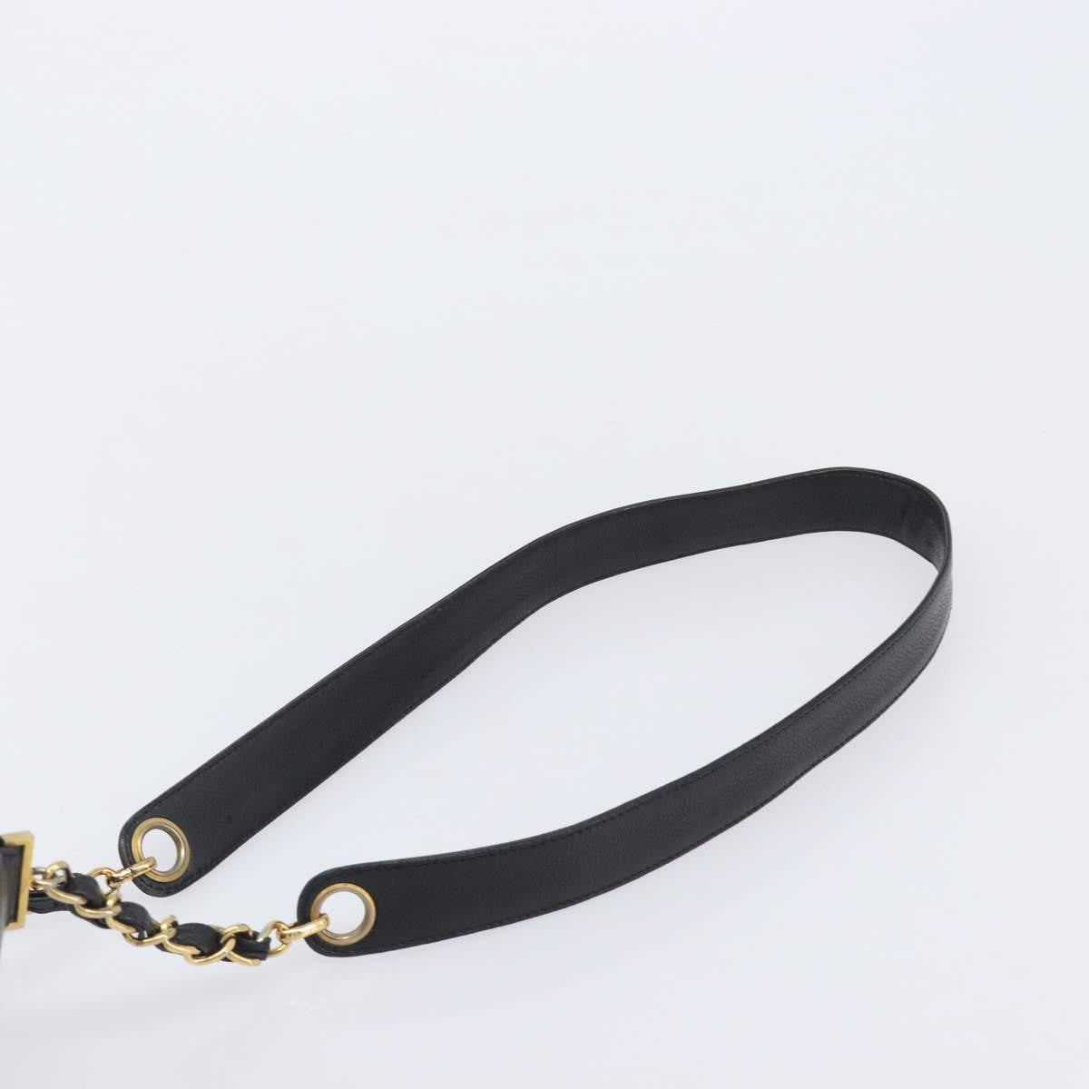 Chanel Vintage CC Drawstring Bucket Caviar, Black, Leather, Handbag