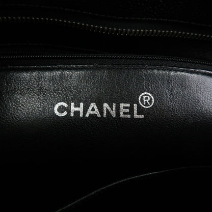 Chanel Medallion Caviar skin, Black, Leather, Tote Bag
