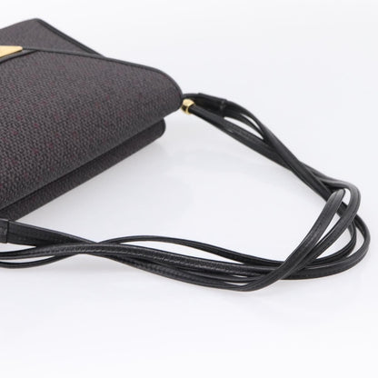 Saint Laurent Vintage Shoulder bag Leather, Gray, Canvas, Shoulder Bag