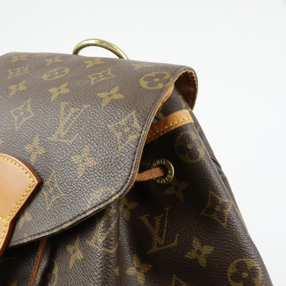 Louis Vuitton Vintage Montsouris Monogram Canvas, Brown, Canvas, Backpack