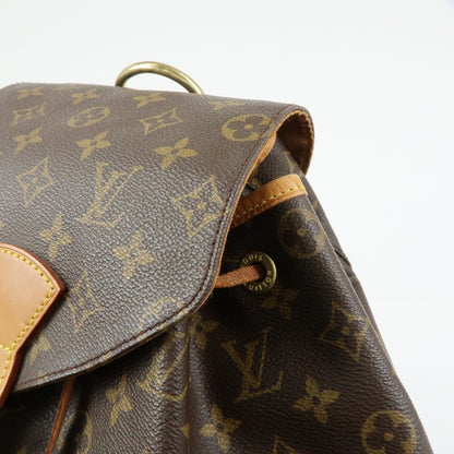 Louis Vuitton Vintage Montsouris Monogram Canvas, Brown, Canvas, Backpack