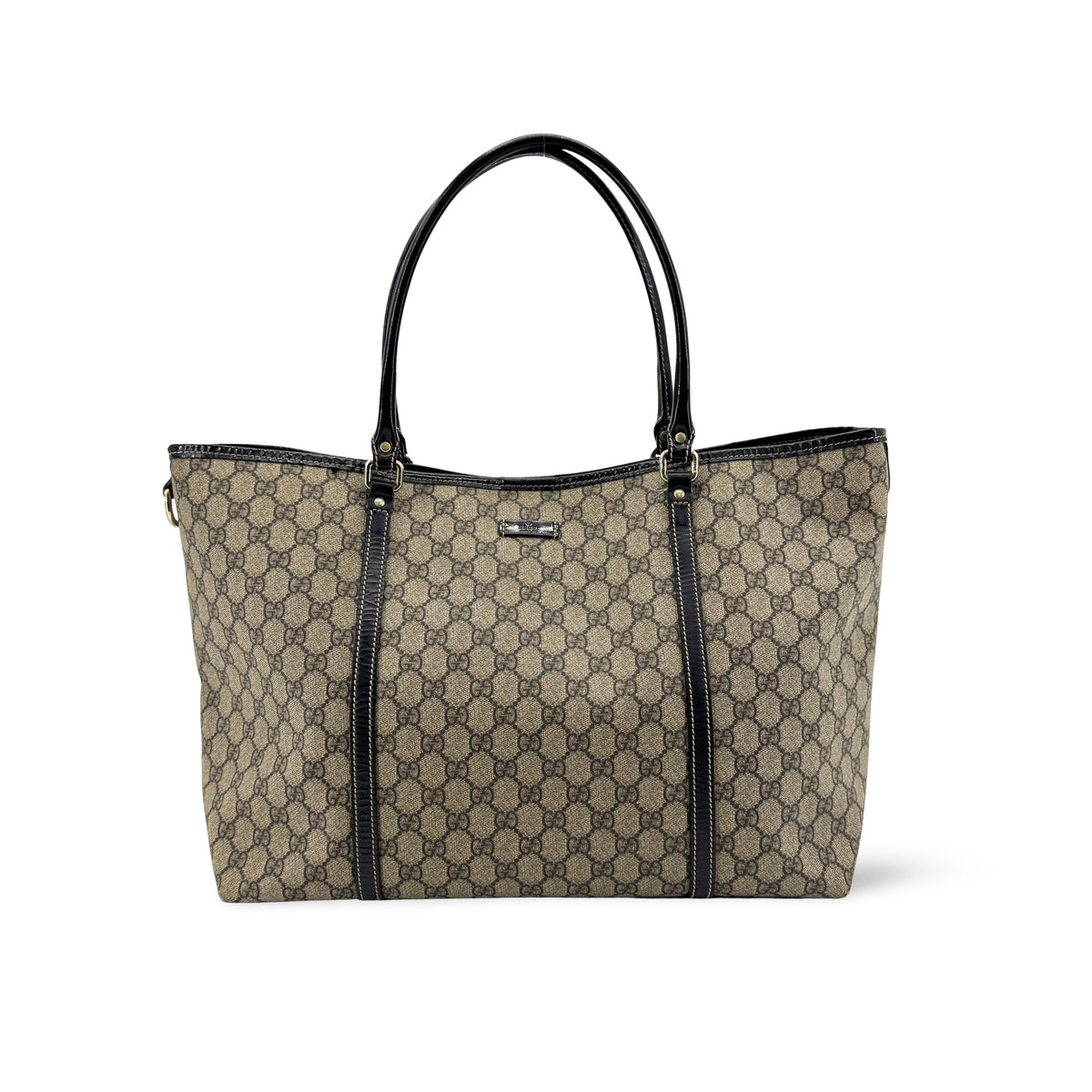 Gucci Joy GG Coated Canvas with Leather, Brown, Canvas, Tote Bag