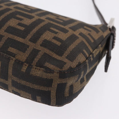 Fendi Baguette Zucca Canvas, Brown, Canvas, Handbag