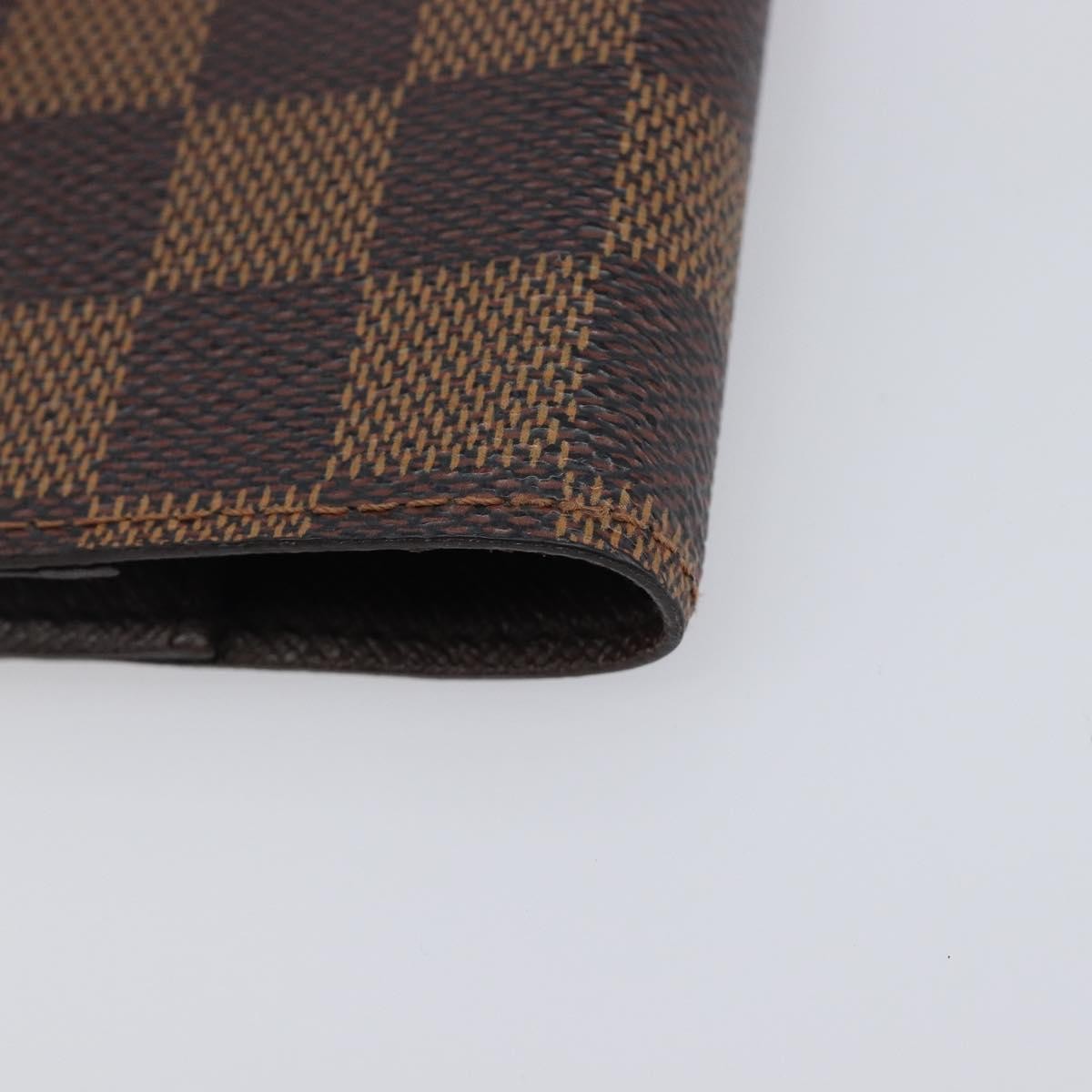 Louis Vuitton Ring Agenda Cover Damier, Brown, Canvas, Briefcase