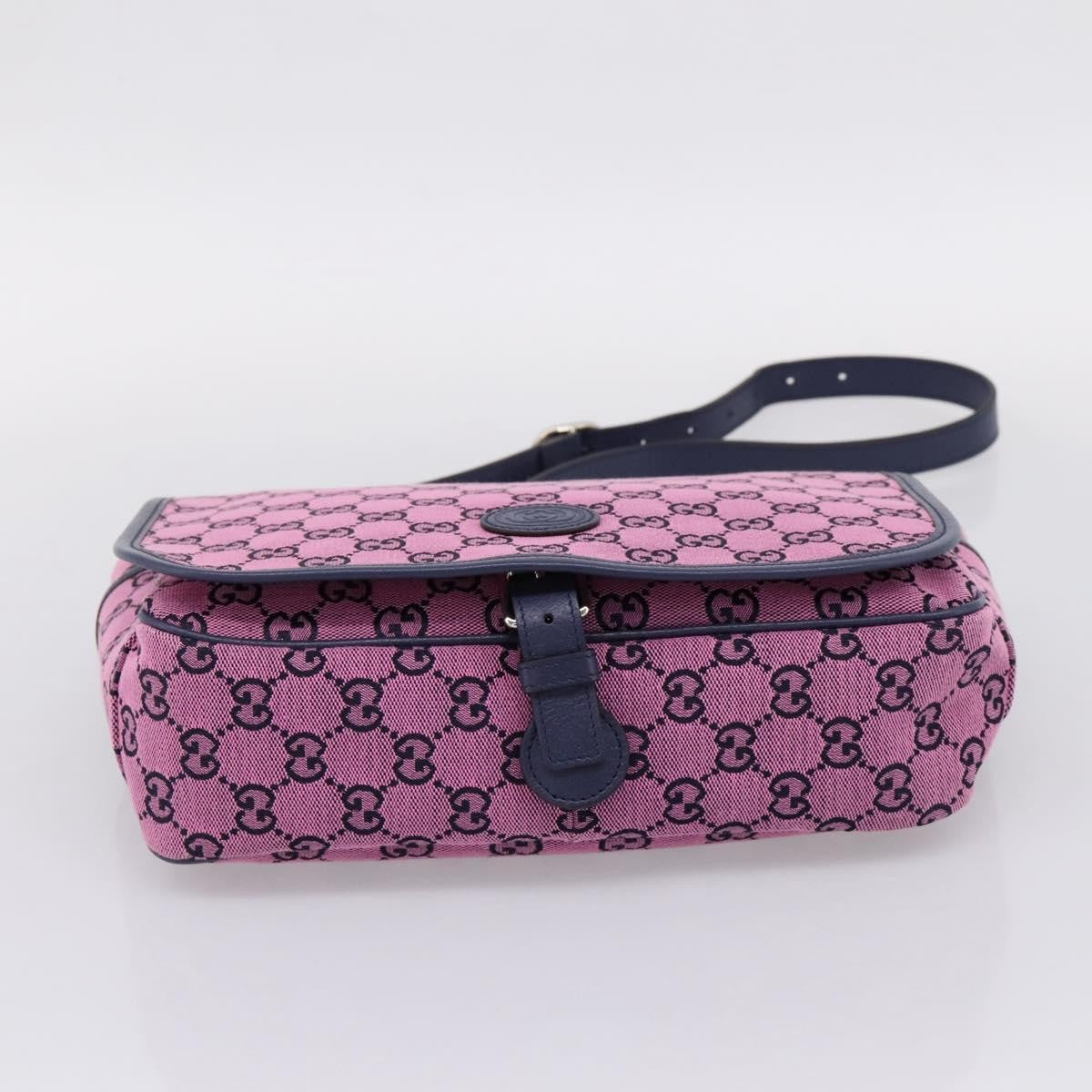 Gucci Children's Messenger GG Canvas, Pink, Canvas, Handbag