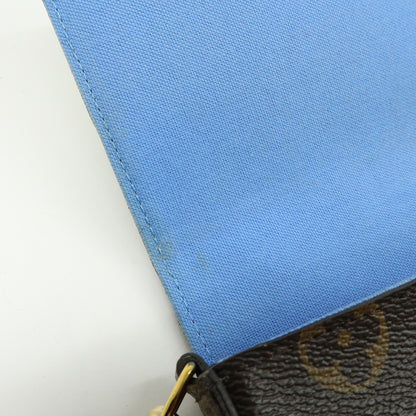 Louis Vuitton Felicie Pochette Limited Edition Vivienne Xmas Monogram Canvas, Brown, Canvas, Clutch