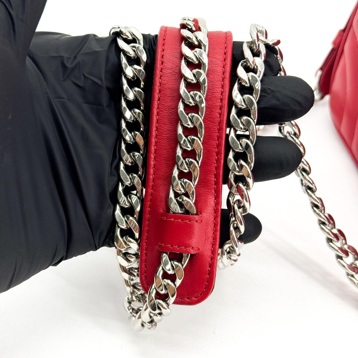 Prada Camera Diagramme Quilted Leather, Red, Leather, Handbag