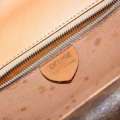 Celine Vintage Top Handle Macadam Canvas, Brown, Canvas, Handbag