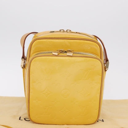 Louis Vuitton Wooster Monogram Vernis, Yellow, Patent Leather, Handbag
