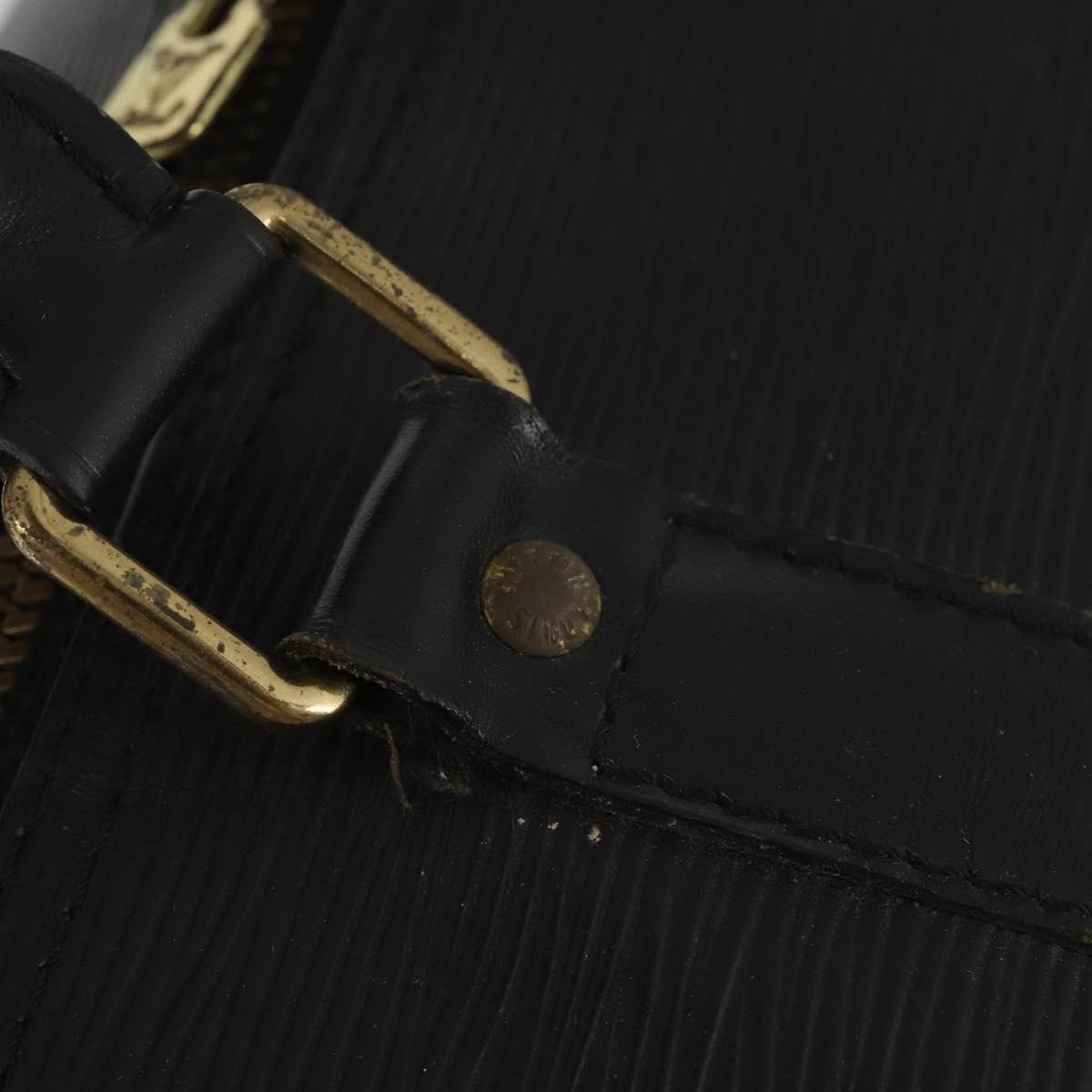 Louis Vuitton Keepall Epi Leather, Black, Leather, Travel Bag