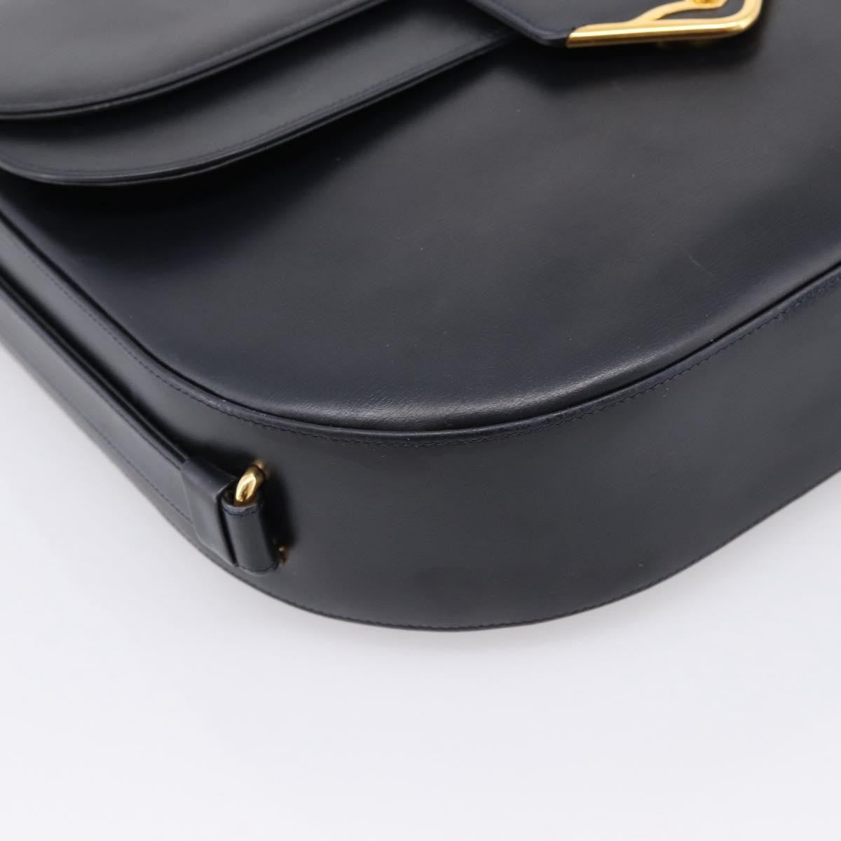Cartier Sapphire Line Leather, Black, Leather, Shoulder Bag