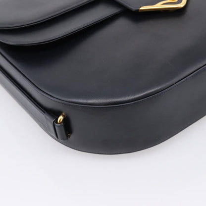 Cartier Sapphire Line Leather, Black, Leather, Shoulder Bag