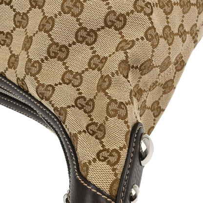 Gucci Horsebit Hobo GG Canvas, Beige, Canvas, Shoulder Bag