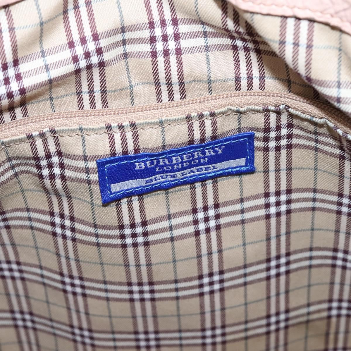 Burberry Blue Label Leather, Pink, Leather, Shoulder Bag