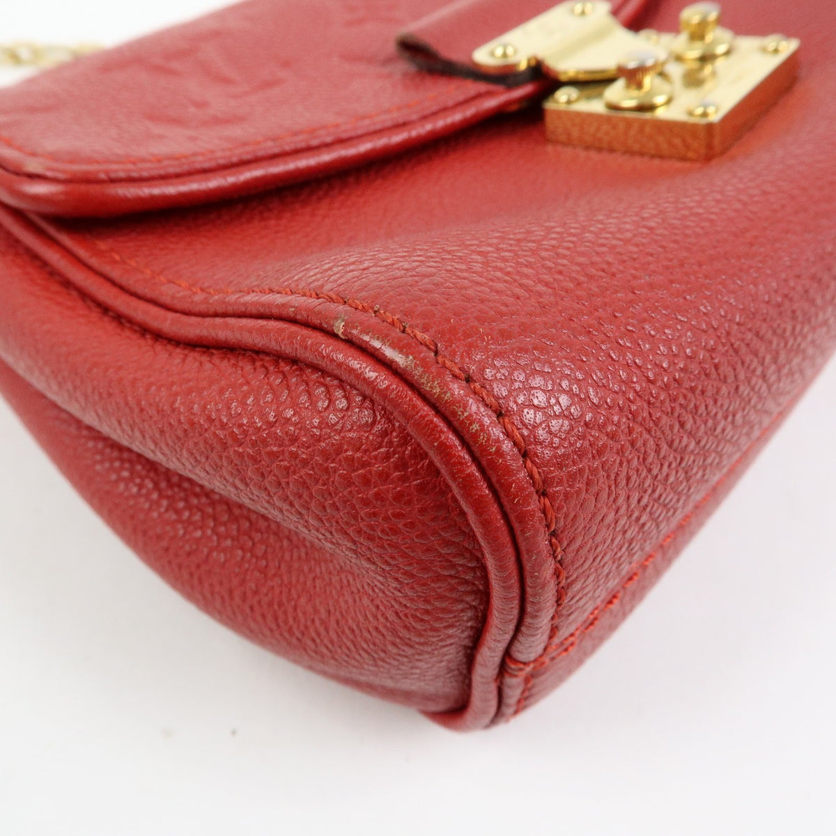 Louis Vuitton Saint Germain Monogram Empreinte Leather, Red, Leather, Handbag