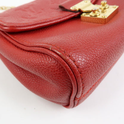 Louis Vuitton Saint Germain Monogram Empreinte Leather, Red, Leather, Handbag