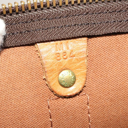Louis Vuitton Keepall Bag Monogram Canvas, BROWN, CANVAS, Travel bag