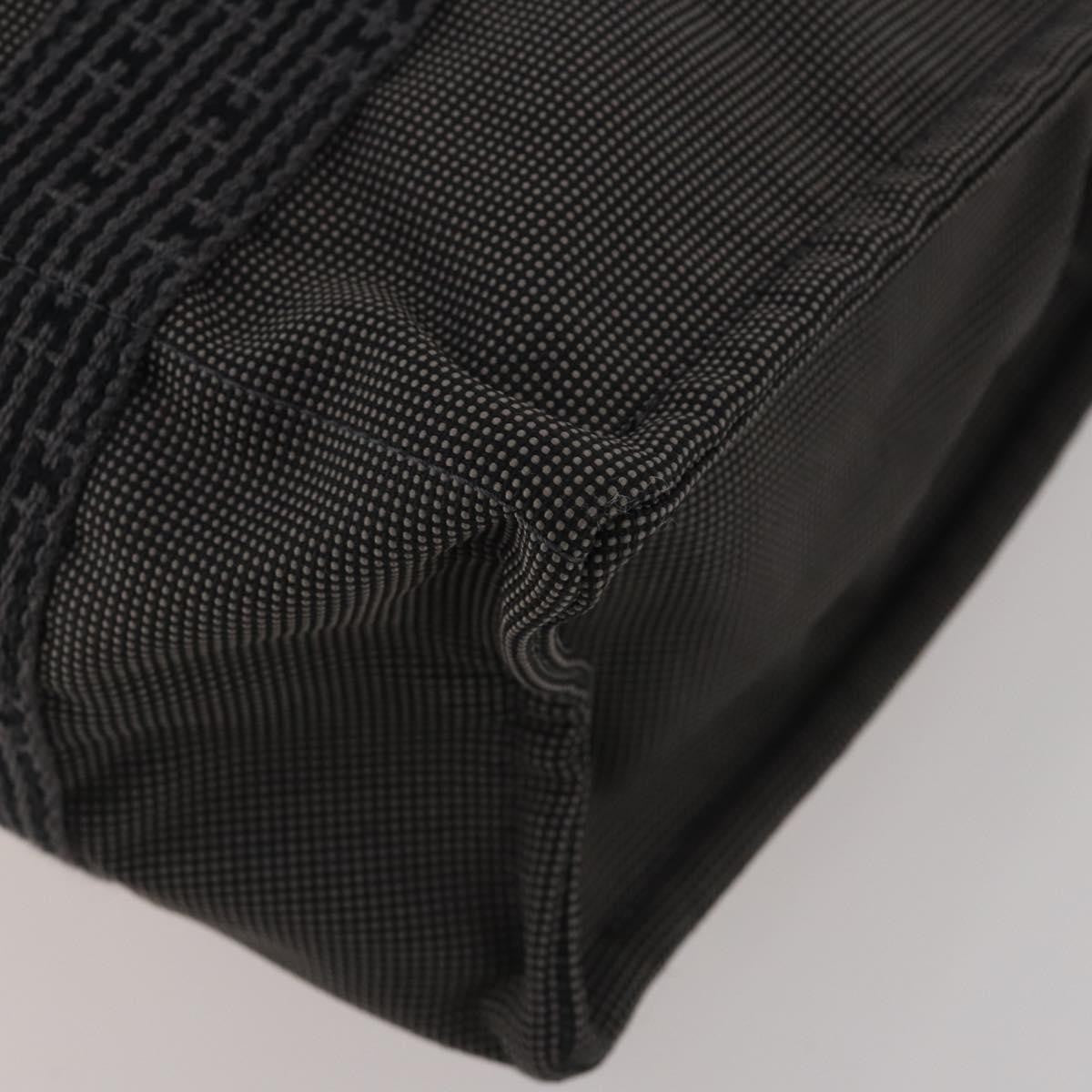Hermes Herline Canvas, Gray, Canvas, Backpack