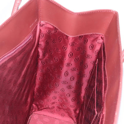 Cartier Must Line Leather, Burgundy, Leather, Handbag