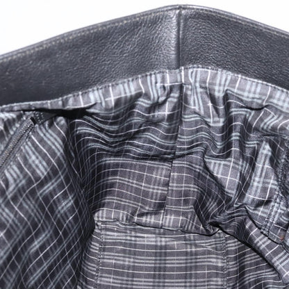 Burberry Black Label Leather, Black, Leather, Tote Bag