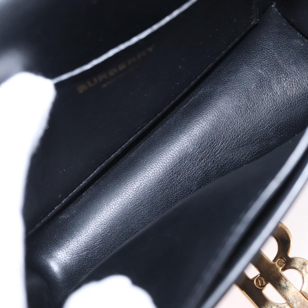 Burberry TB Belt Leather, Black, Leather, Clutch