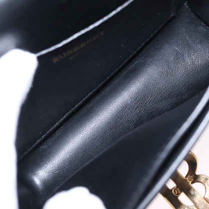 Burberry TB Belt Leather, Black, Leather, Clutch
