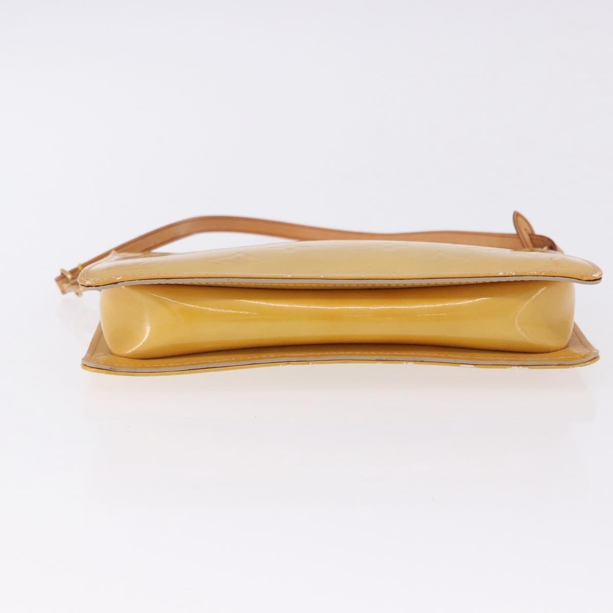 Louis Vuitton Lexington Pochette Monogram Vernis, Beige, Patent Leather, Clutch