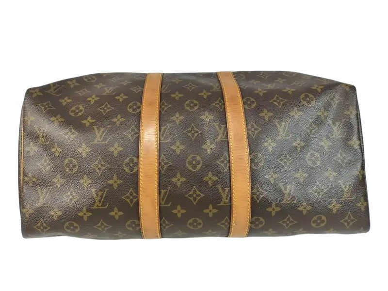 Louis Vuitton Keepall Monogram Canvas, Brown, Canvas, Travel Bag