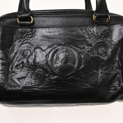 Fendi Convertible Boston Patent, Black, Leather, Handbag