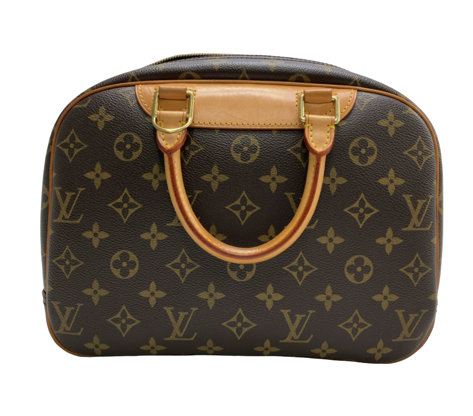Louis Vuitton Trouville Handbag Monogram Canvas, Brown, Canvas, Handbag