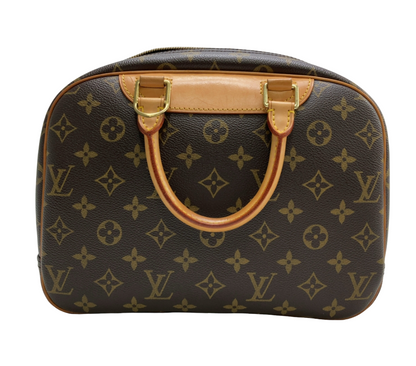 Louis Vuitton Trouville Handbag Monogram Canvas, Brown, Canvas, Handbag