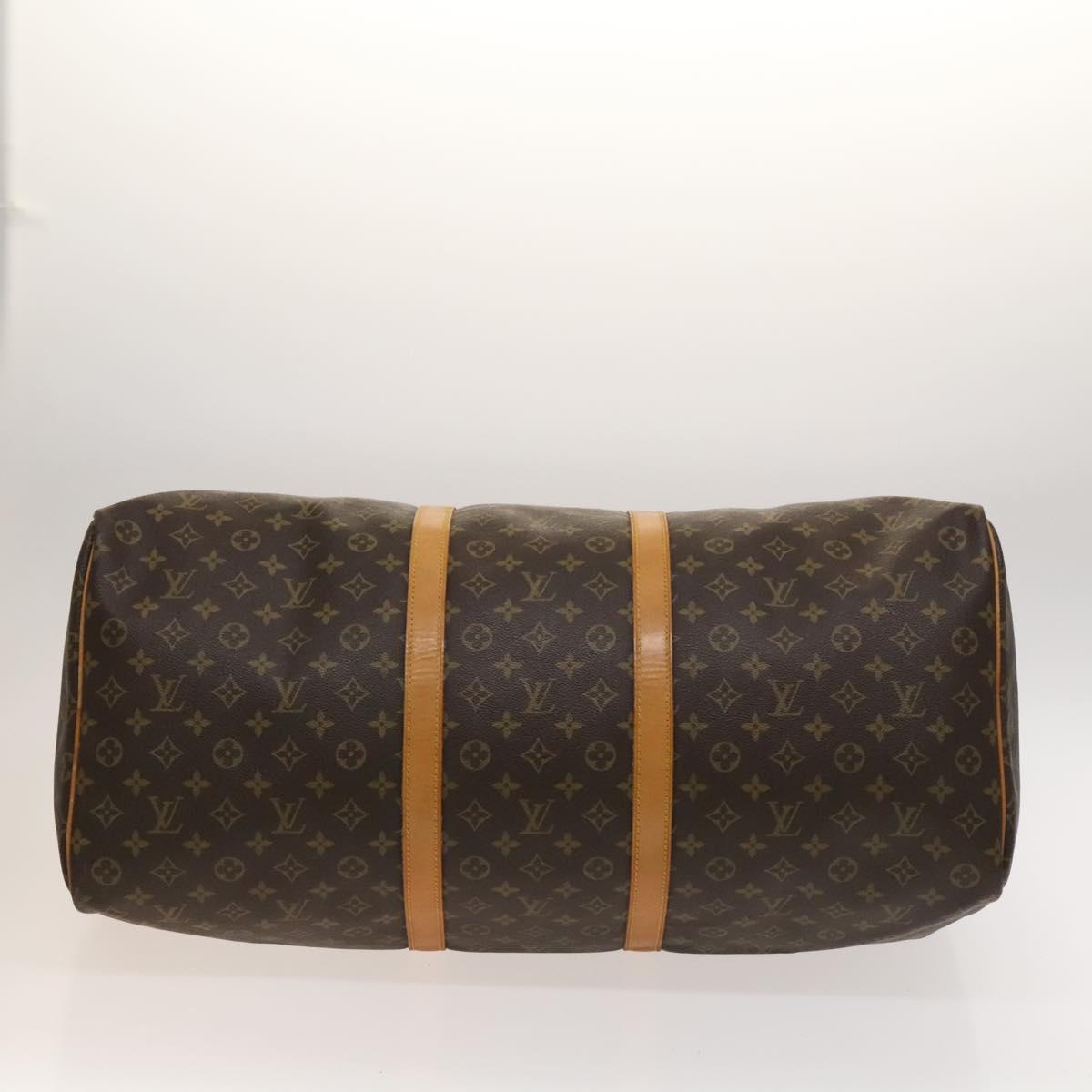 Louis Vuitton Keepall Bag Monogram Canvas, BROWN, CANVAS, Travel bag