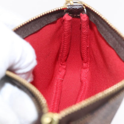 Louis Vuitton Pochette Accessoires Damier, Brown, Canvas, Clutch