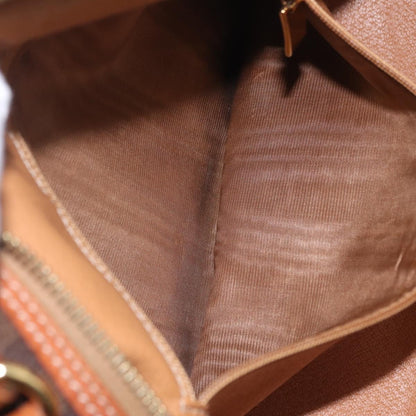 Celine Vintage Handbag Toile Céline, Brown, Canvas, Handbag