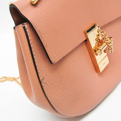 Chloe Drew Leather, Orange, Leather, Crossbody Bag
