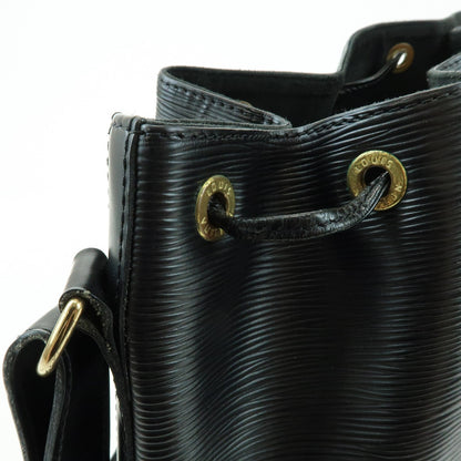 Louis Vuitton Petit Noe Epi Leather, Black, Leather, Handbag