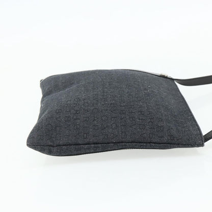 Bvlgari Logomania Canvas, Blue, Canvas, Shoulder Bag