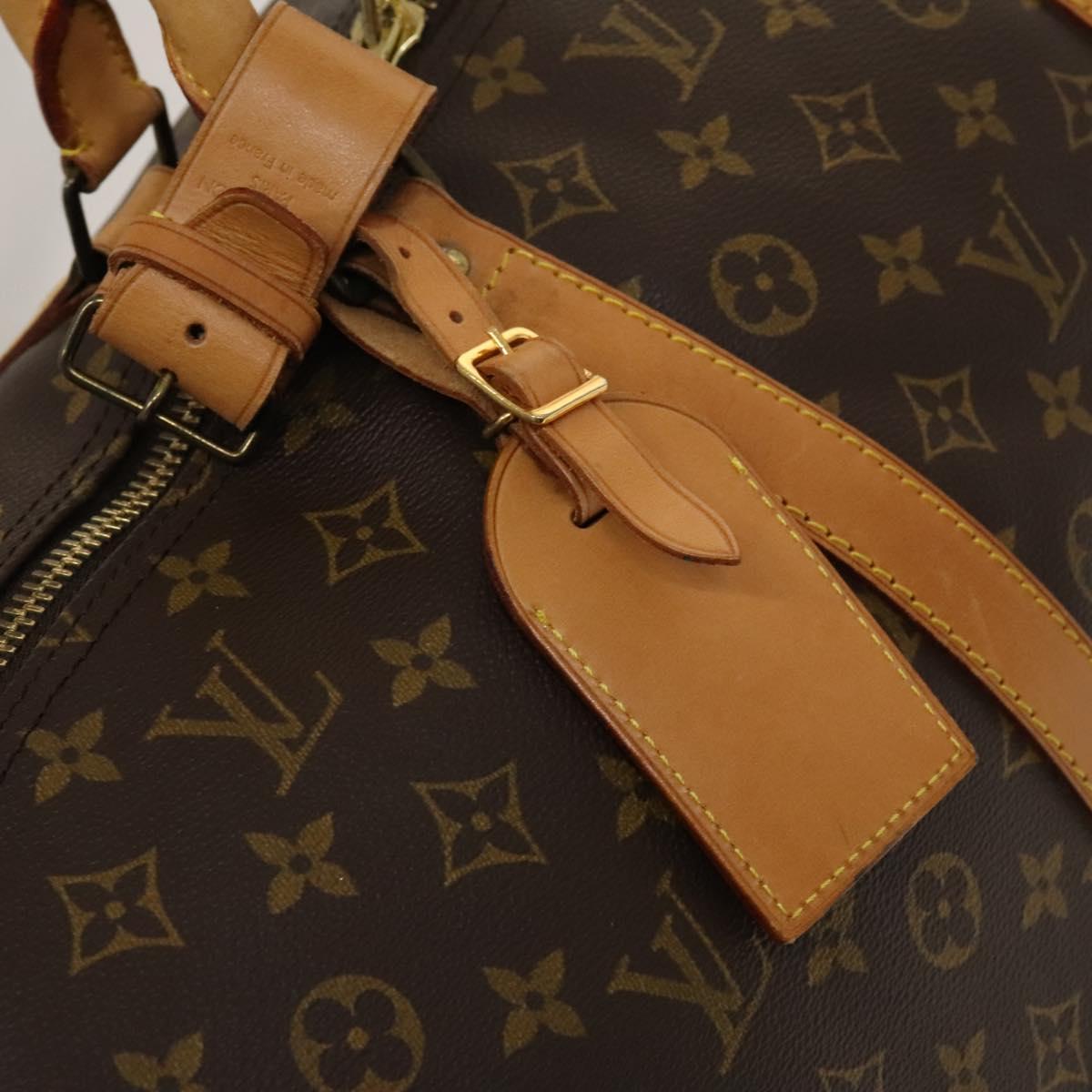 Louis Vuitton Keepall Bag Monogram Canvas, BROWN, CANVAS, Travel bag