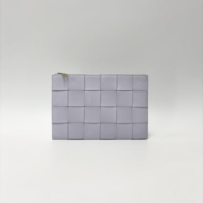 Bottega Veneta Mini clutch Intrecciato, Purple, Leather, Clutch