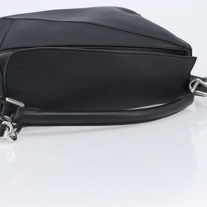Loewe Puzzle Leather, Black, Leather, Handbag